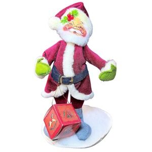 Vintage 1963 Annalee‎ Mobilitee Santa Claus Christmas Handmade Made in USA Retro